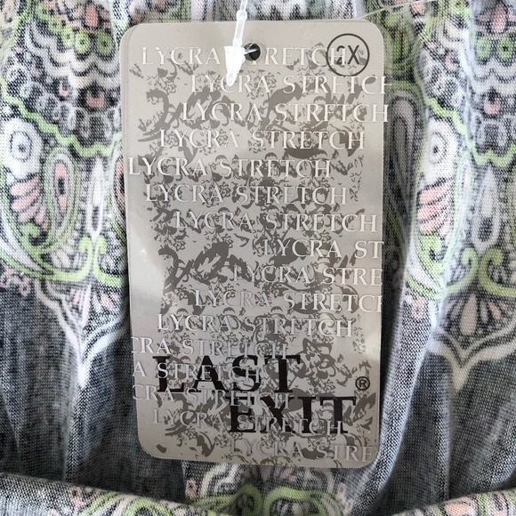 Last Exit Lycra Stretch OTS Maxi Dress Plus 2X - Picture 9 of 9